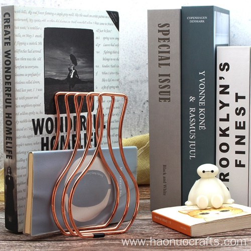 Metal simple shelving lovely table top gift bookends